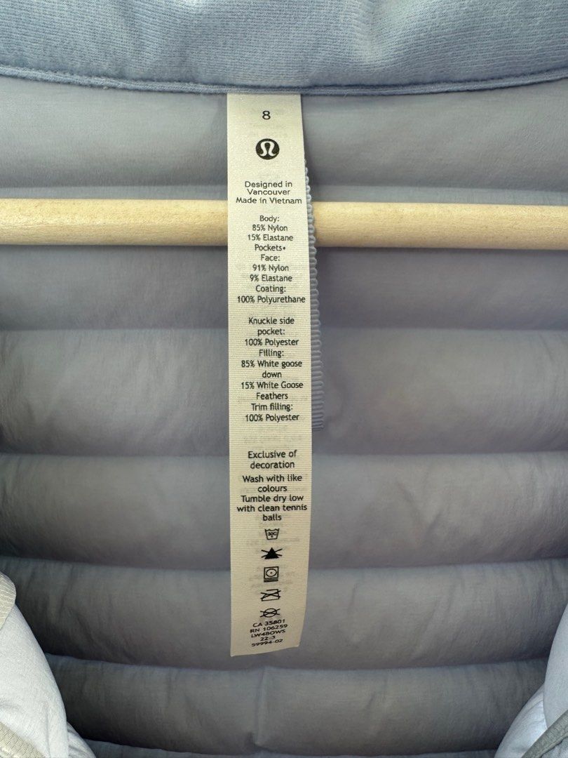 Lululemon Pack It Down Long Jacket