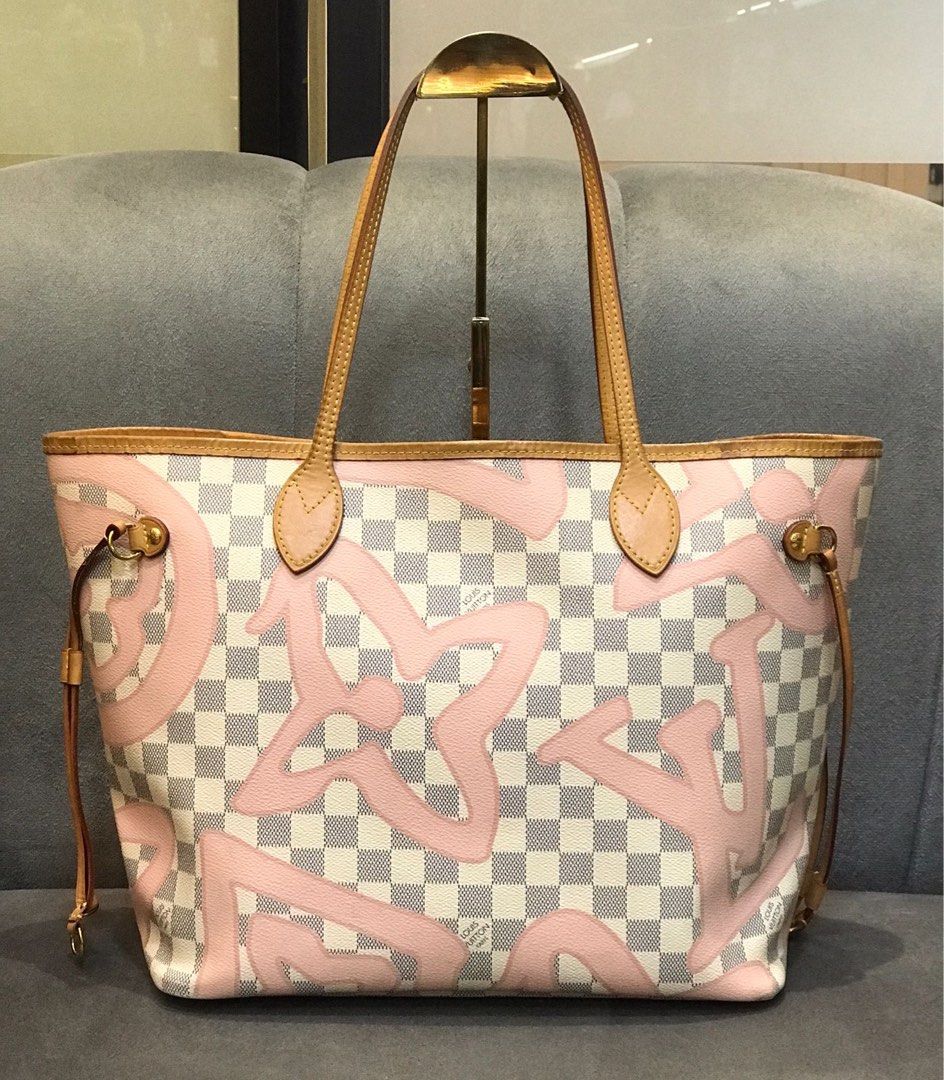 Mm Damier Azur Tahitienne Tahitienne Neverfull Louis Vuitton LV