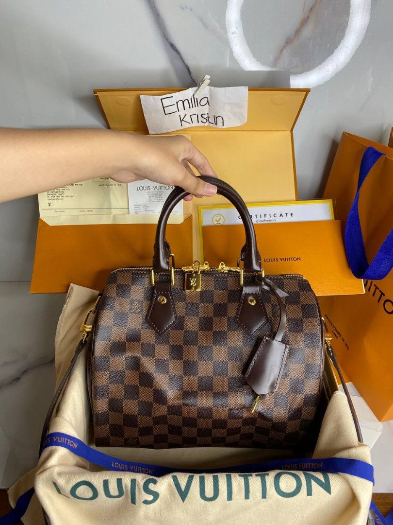 Speedy 25 damier ebene bandouliere outlet