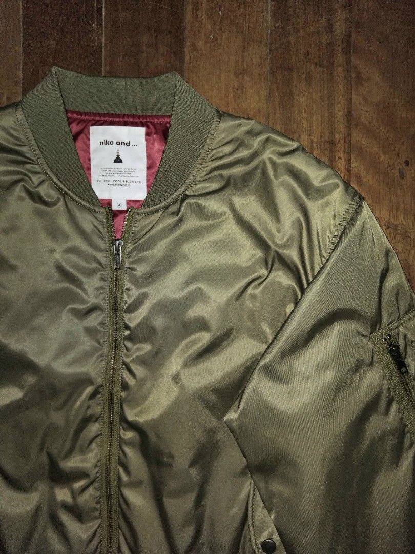 NIKO まずい AND MA1ジャケット オリーブ 売買された