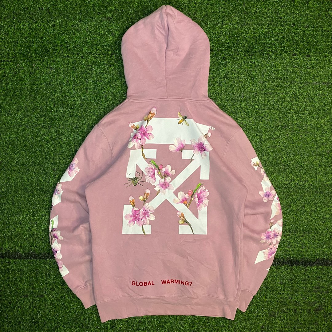 OFF WHITE CHERRY BLOSSOM HOODIE