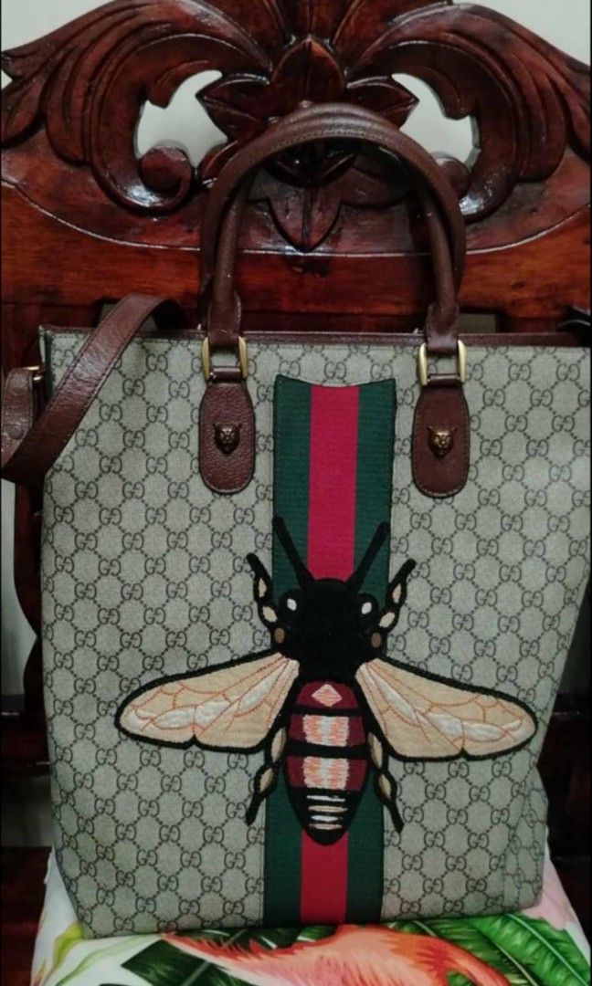 Orig Gucci mens tote supreme bag Luxury Bags Wallets on Carousell