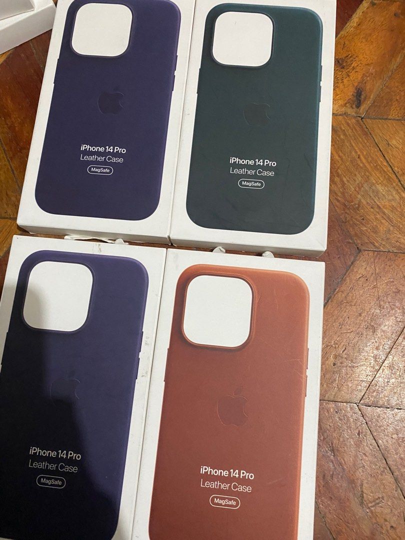 Original Apple Leather MagSafe Case for iPhone 14 Pro (Category: Cases & Sleeves) located in Manila. Submitted by razelysonn (Listing ID 1335775588, Image 3). Description: 101% Original, FIXED PRICE BELOW SRP ₱1,800 EACH .