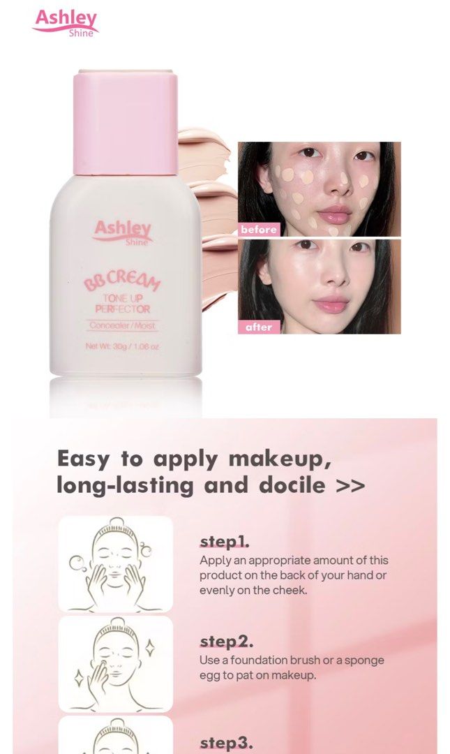 Original Ashley Concealer BB Cream Tone Up Protector (Category: Makeup) located in Cavite. Submitted by oceanachors (Listing ID 1335646224, Image 1). Description: .