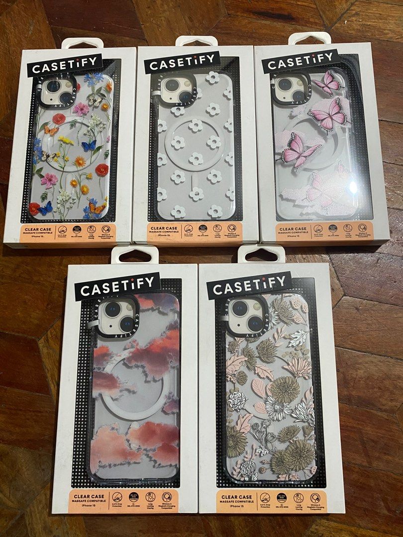 Original Casetify MagSafe Case for iPhone 15 / 14 / 13 (Category: Cases & Sleeves) located in Manila. Submitted by razelysonn (Listing ID 1335776244, Image 1). Description: 101% Original, FIXED PRICE BELOW SRP 1,800 EACH .