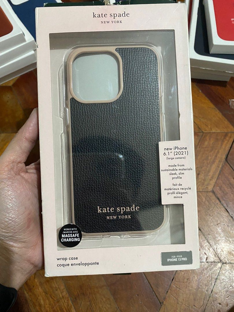 Original Kate Spade Case for iPhone 13 Pro (Category: Cases & Sleeves) located in Manila. Submitted by razelysonn (Listing ID 1335775207, Image 1). Description: 101% Original, FIXED PRICE BELOW SRP .