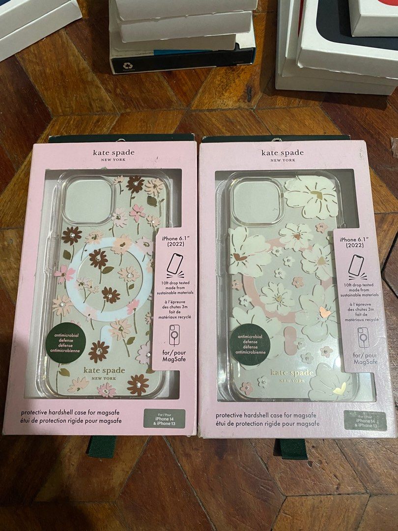 Original Kate Spade MagSafe Case for iPhone 13 / 14 (Category: Cases & Sleeves) located in Manila. Submitted by razelysonn (Listing ID 1335775255, Image 1). Description: 101% Original, FIXED PRICE BELOW SRP .