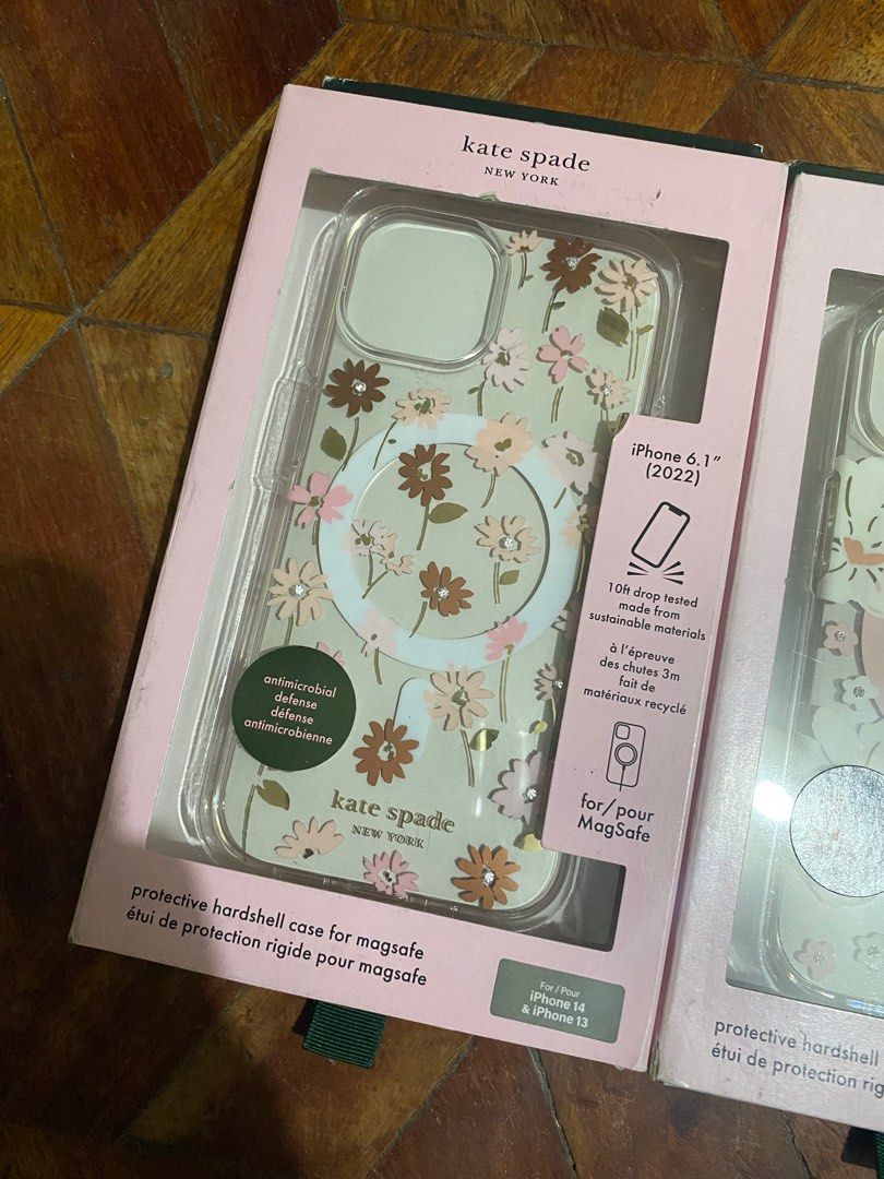 Original Kate Spade MagSafe Case for iPhone 13 / 14 (Category: Cases & Sleeves) located in Manila. Submitted by razelysonn (Listing ID 1335775255, Image 2). Description: 101% Original, FIXED PRICE BELOW SRP .