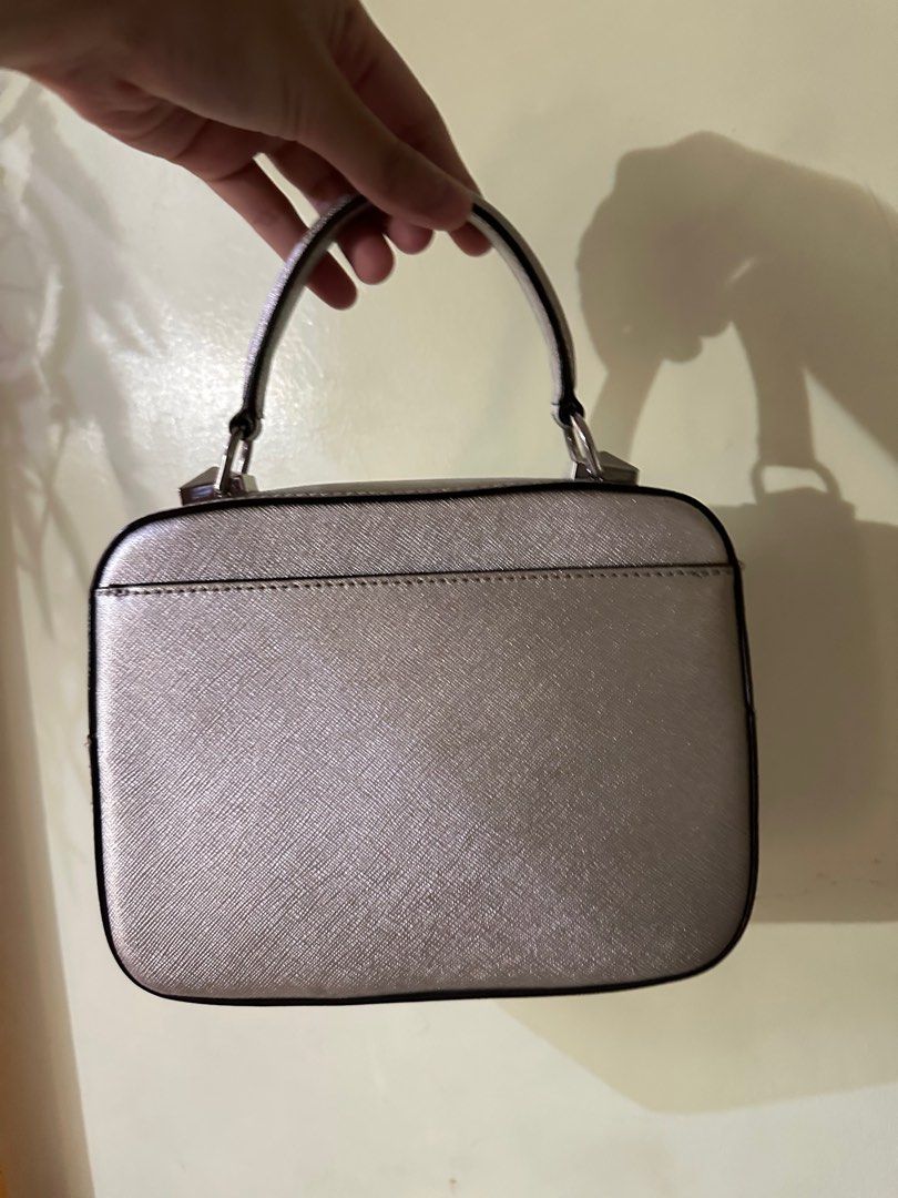 ORIGINAL Michael Kors mini karla silver camera bag