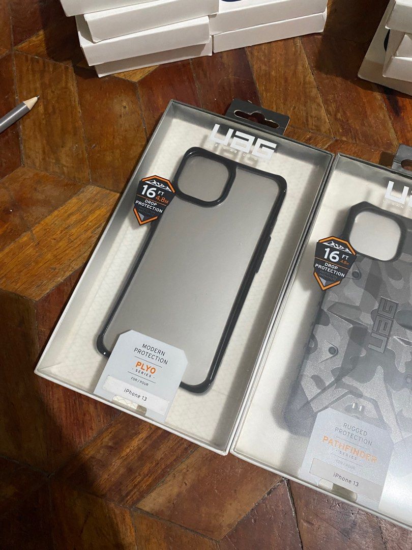 Original UAG Case for iPhone 13 / 14 [Plyo, Pathfinder, Monarch Pro] (Category: Cases & Sleeves) located in Manila. Submitted by razelysonn (Listing ID 1335774513, Image 2). Description: 101% Original, FIXED PRICE BELOW SRP Price list: Plyo - 1,200 Camou - 1,250 Monarch Pro MagSafe - 1,500.