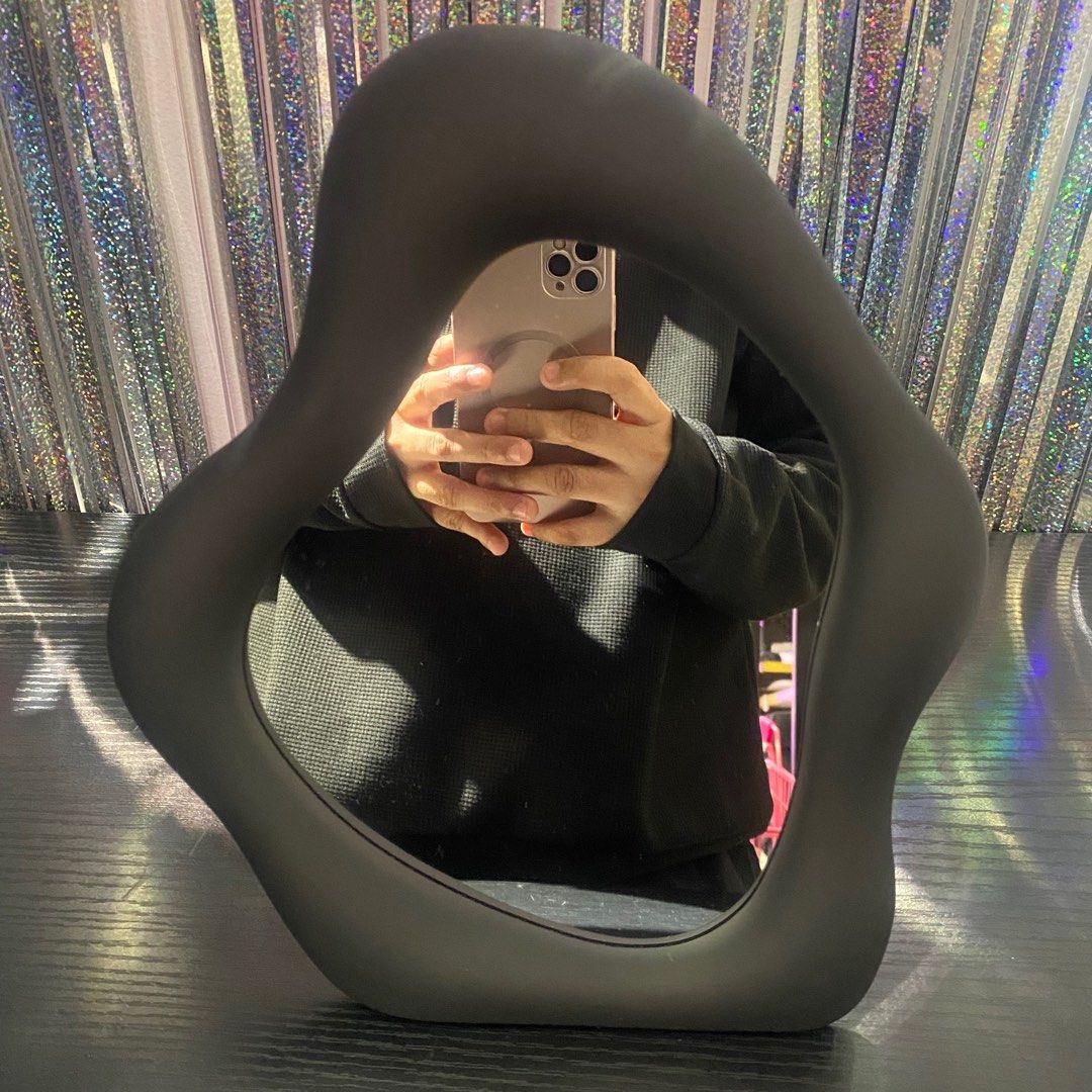 QBR-26 Black Irregular Shape Table Mirror-406530003915 (Category: Mirrors) located in Paranaque City. Submitted by gladkingphilippines (Listing ID 1335704082, Image 1). Description: .