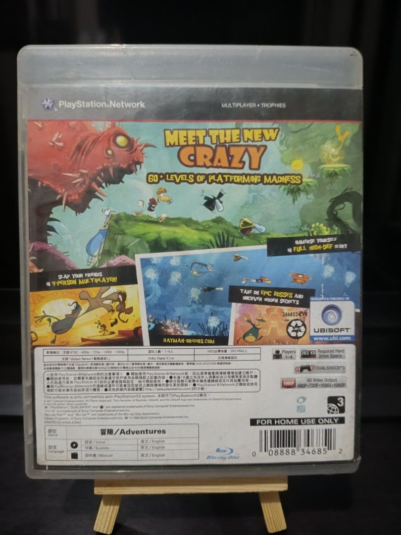 Rayman Origins, Video Gaming, Video Games, PlayStation on Carousell