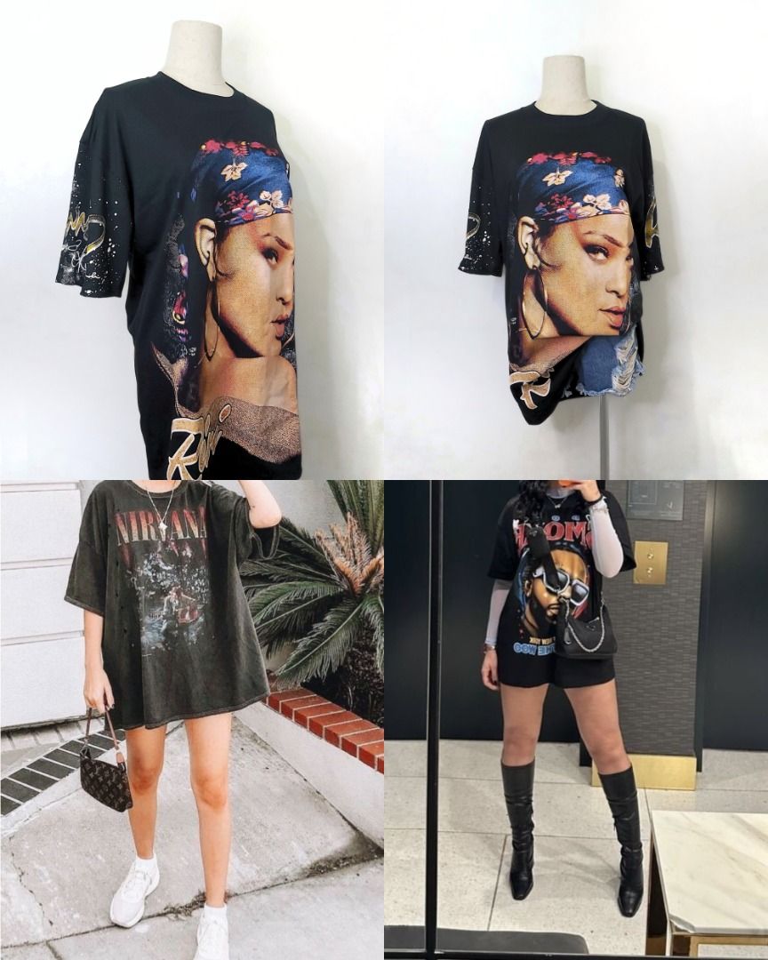 Rihanna oversized t shirt outlet