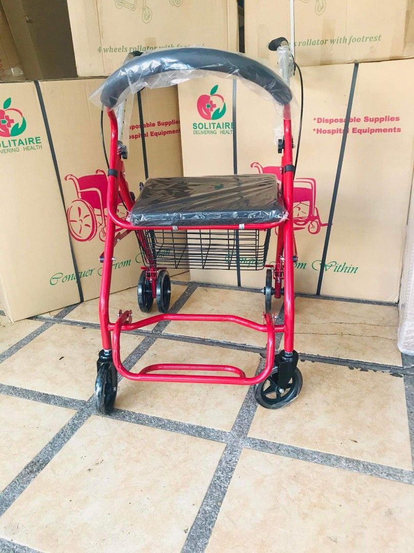 Rollators with Footrest (Category: Wheelchairs) located in Quezon City. Submitted by kathrynbal66392 (Listing ID 1335616982, Image 2). Description: brandnew onhand negotiable open for pick up and delivery high quality we also sell many medical supplies call me 09268225723 cod,gcash,bank transfer.
