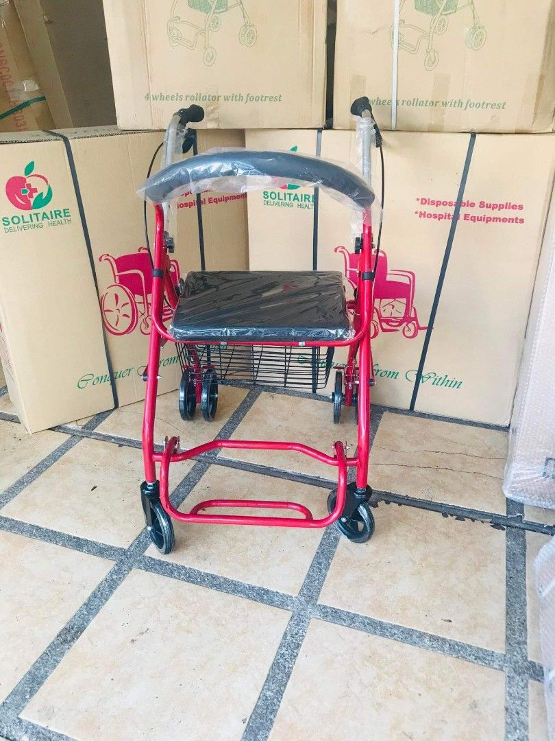 Rollators with Footrest (Category: Wheelchairs) located in Quezon City. Submitted by kathrynbal66392 (Listing ID 1335616982, Image 3). Description: brandnew onhand negotiable open for pick up and delivery high quality we also sell many medical supplies call me 09268225723 cod,gcash,bank transfer.