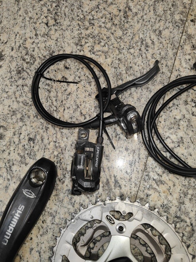 Shimano Deore shifter rear derailleur crankset cassette hydraulic brake Sports Equipment Bicycles Parts Parts Accessories on Carousell