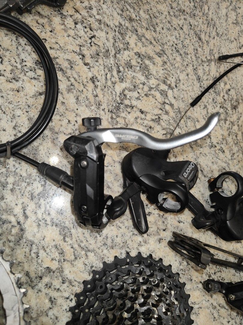 Shimano Deore shifter rear derailleur crankset cassette hydraulic brake Sports Equipment Bicycles Parts Parts Accessories on Carousell