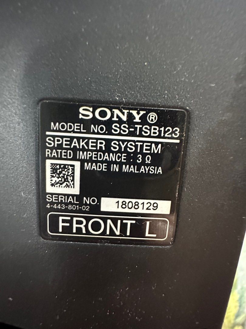 Sony Front Tower Speaker, Audio, Soundbars, Speakers & Amplifiers on ...