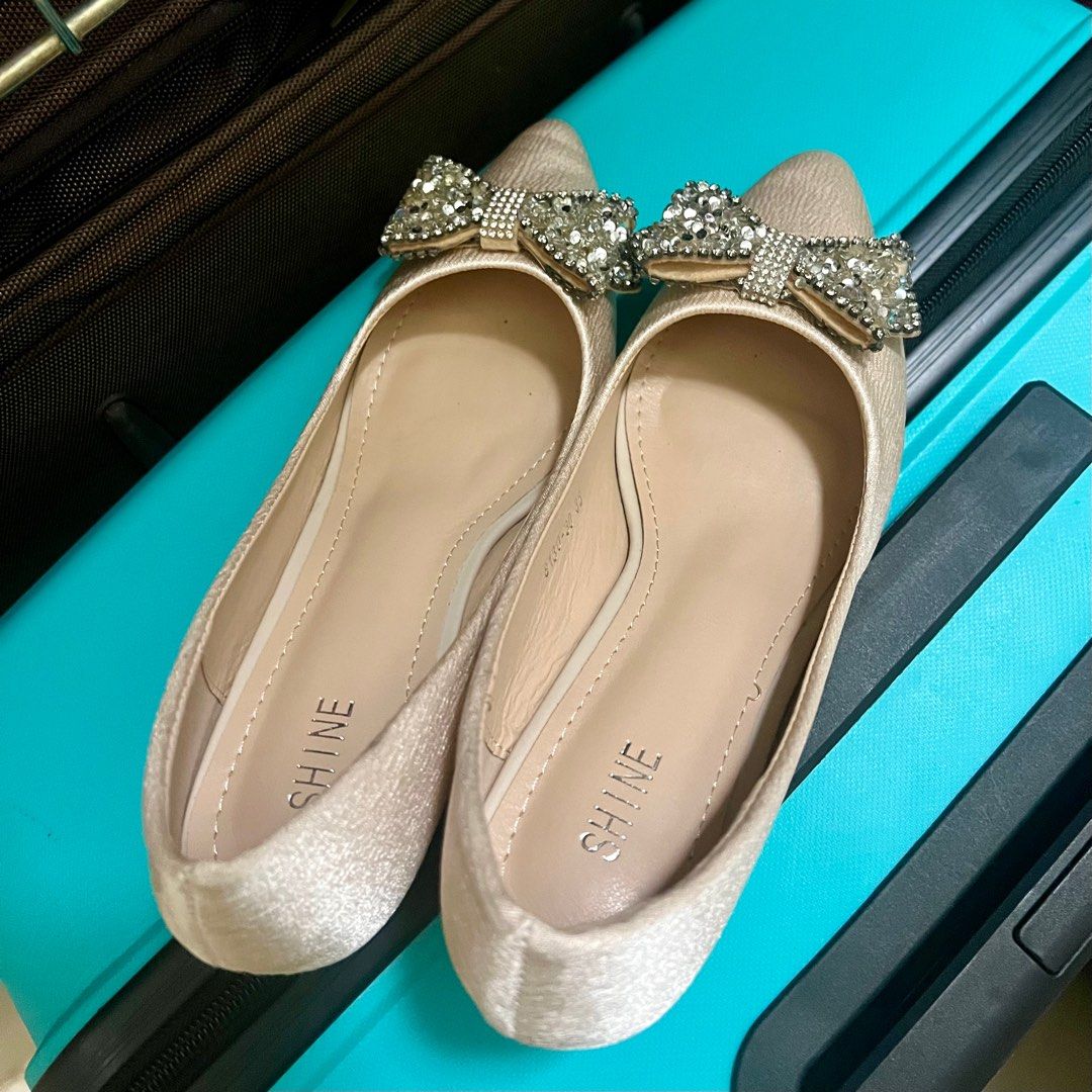 Sparkly Diamond Nude Heels Pointed Toe Heels Pointed Toe Sandals Pointed Toe Mary Jane Women s Fashion Footwear Heels on Carousell