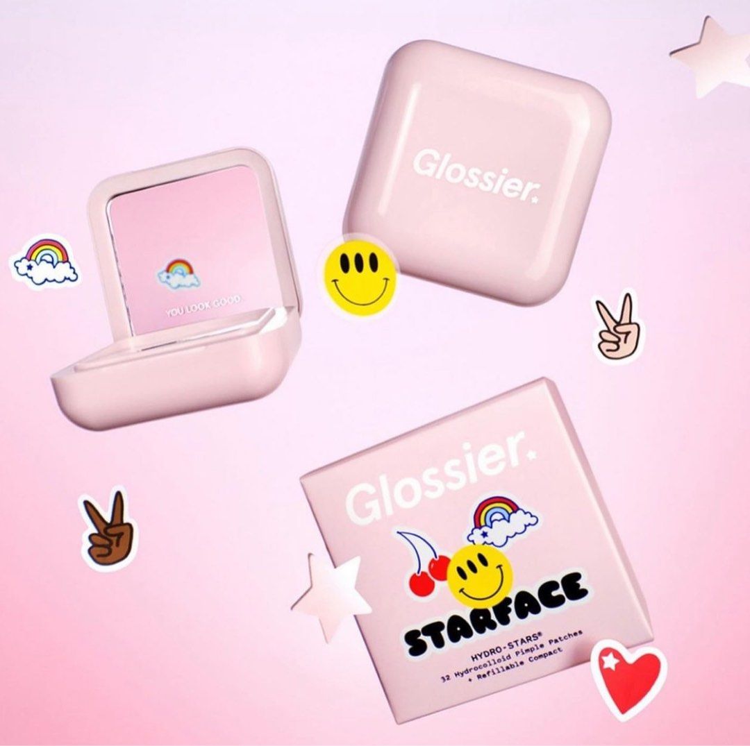 Starface Pimple Patch (and Refill, Glossier Starface (Category: Face Care) located in Quezon City. Submitted by eightmile.ph (Listing ID 1335628640, Image 2). Description: Party Pack (32 patches) With Yellow Case - ₱1,200 Glossier x Starface Limited Edition - SOLD.