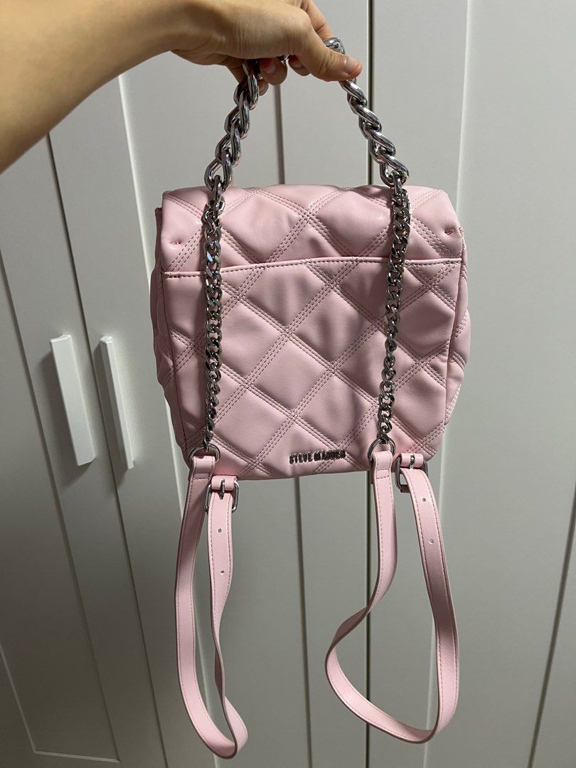 Steve Madden Baby Light Pink Backpack Bag Women s Fashion Bags Wallets Backpacks on Carousell