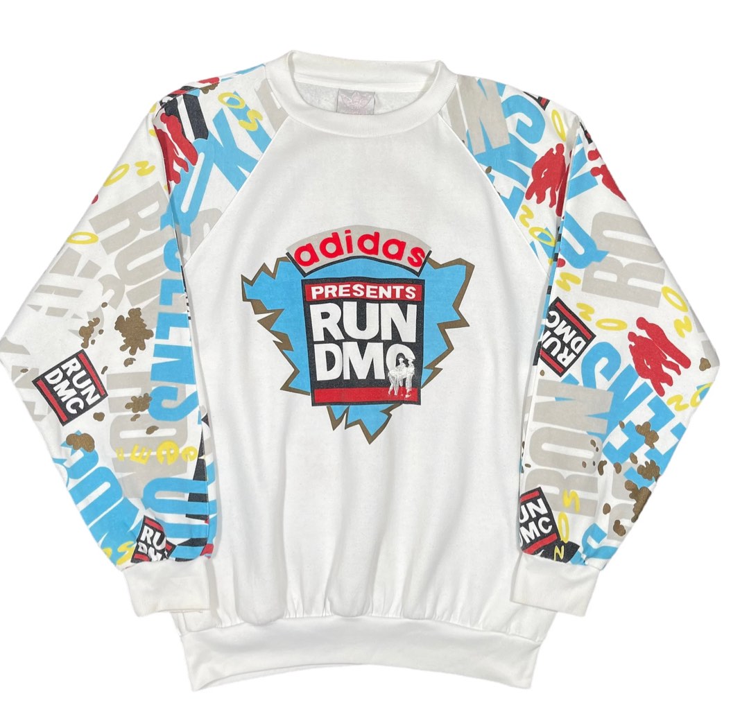 Run DMC Adidas Vintage Sweater Men s Fashion Tops Sets Hoodies on Carousell