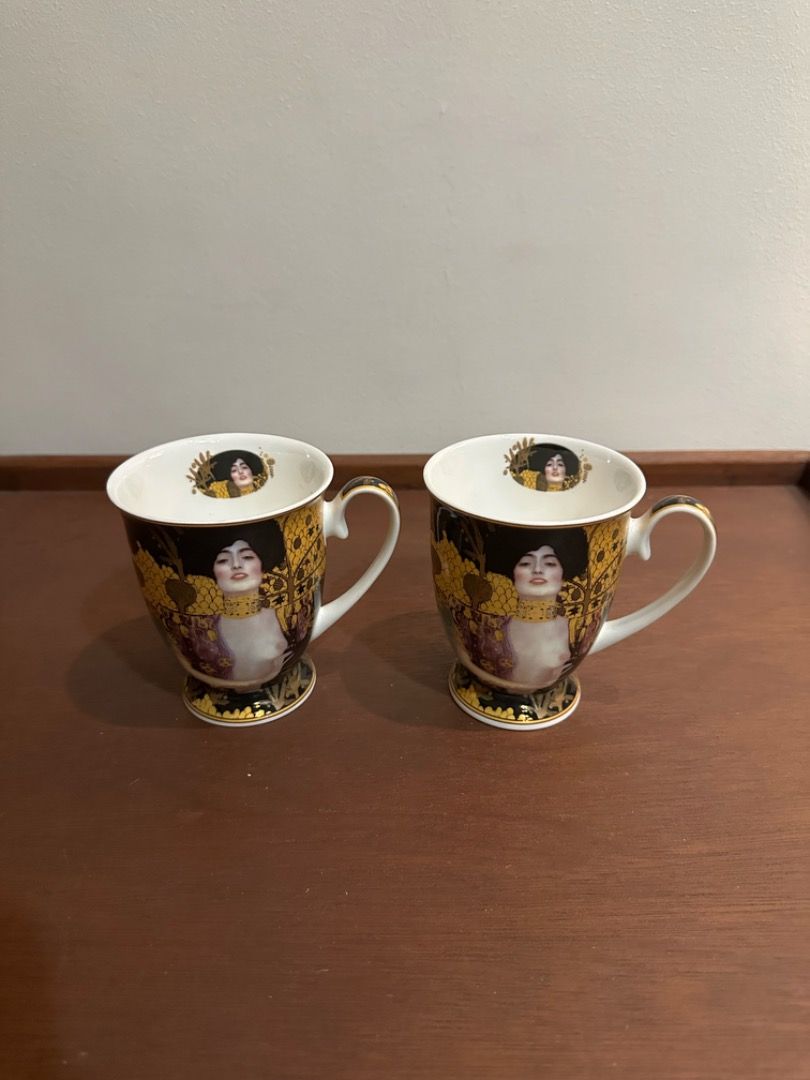 Tea Cups by Gustav Klimt Fine Bone China (2 pieces) (Category: Coffee & Tea Tableware) located in San Juan City. Submitted by looneybin559 (Listing ID 1335629621, Image 3). Description: Gifted. Never used. Only displayed. In good condition. Payment via G-Cash or Bank Transfer Only. .