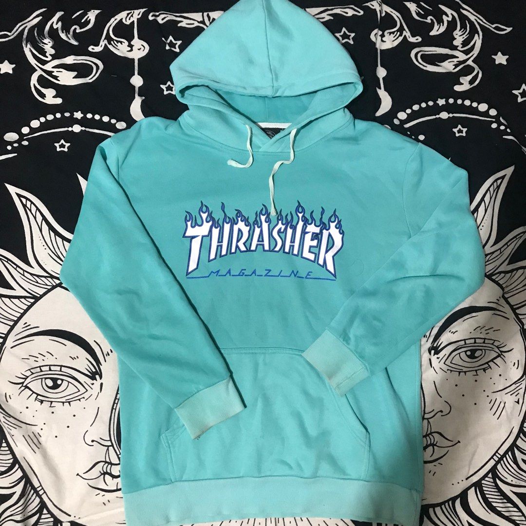Thrasher hoodie light blue shop