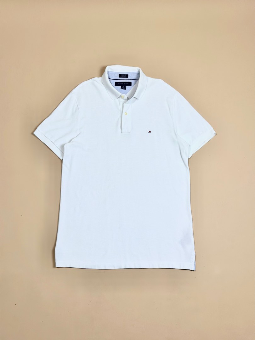 Tommy Hilfiger White Cotton Men's Polo Shirt main image 0