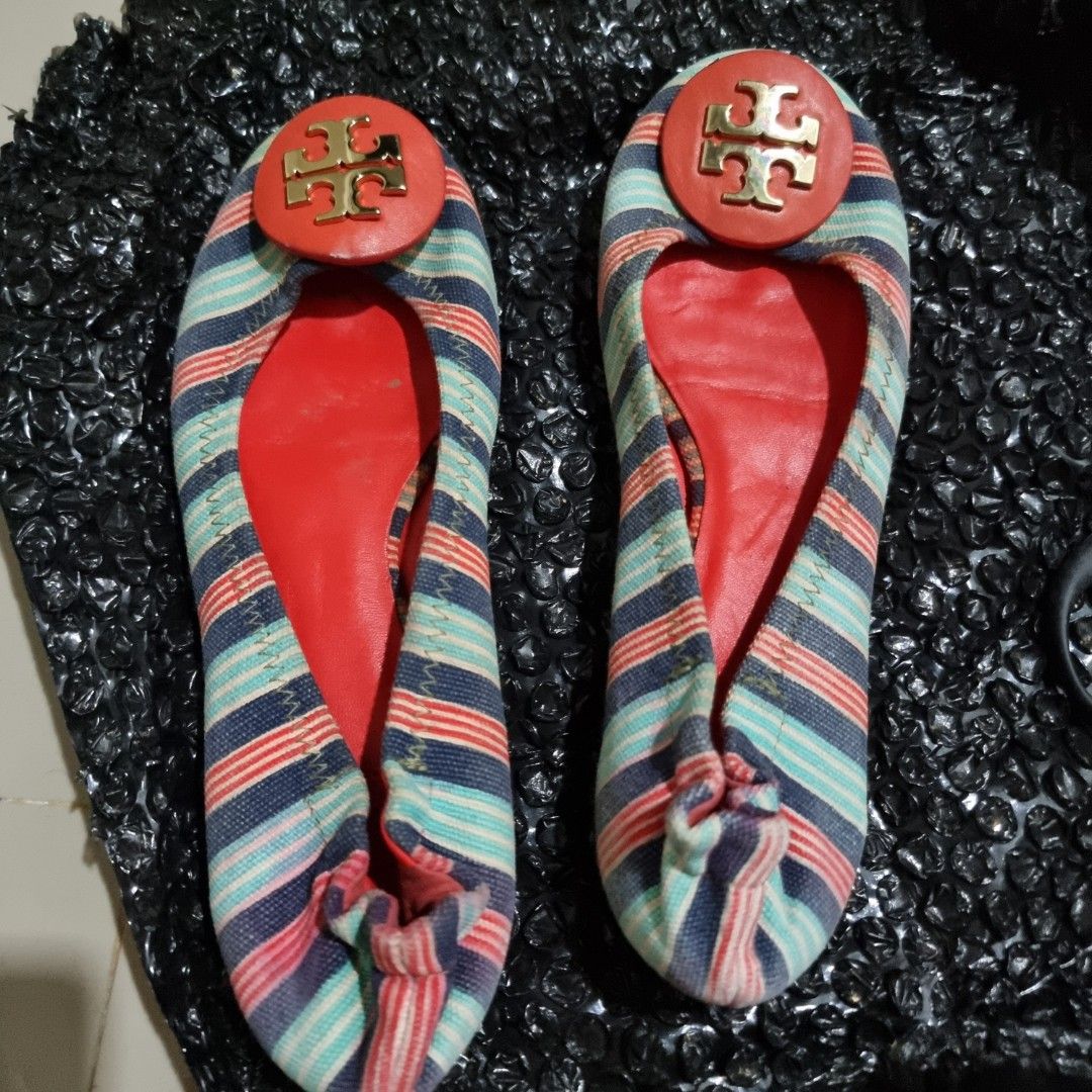 Tory Burch Shoes insole 22cm size 35 Fesyen Wanita Sepatu di Carousell