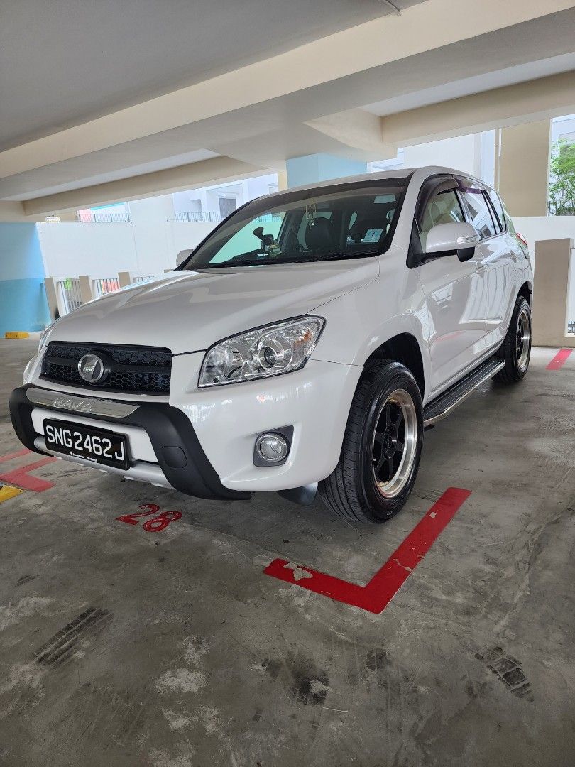 Toyota RAV4 2.4 SWB Auto (Category: Used Cars) located in Singapore. Submitted by lawrencecruz (Listing ID 1335763346, Image 3). Description: Not in hurry to sell. This is the Euro version, higher specs. 2WD not 4WD. More efficient fuel wise. Fully restored. Dyno Tuned by Pro Shop, running on unichip. Car accelerates like crazy if 'tickled' 😅 Gearbox, aircon, engine cooling, etc. see to believe. one of the kind. no off-roading but fitted with No