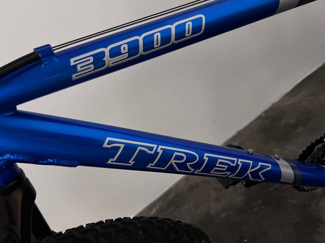 Trek 3900 Alpha Blue Bike Bicycle Sports Equipment Bicycles Parts Bicycles on Carousell