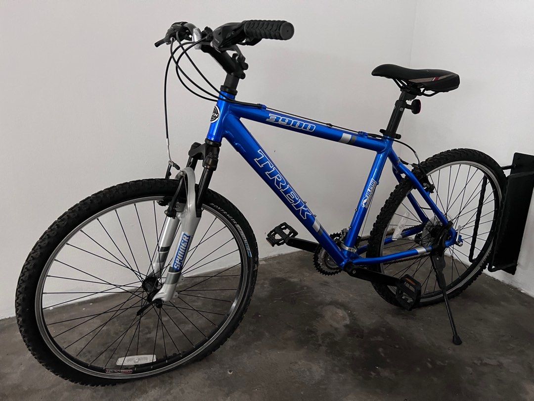 Trek 3900 Alpha Blue Bike Bicycle Sports Equipment Bicycles Parts Bicycles on Carousell