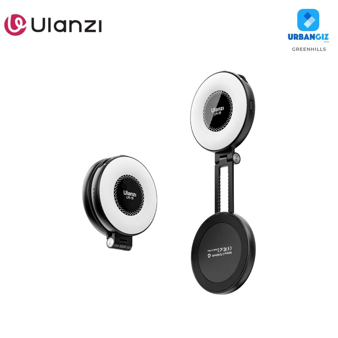 ULANZI LM19 RING LIGHT (Category: Camera Bags & Carriers) located in San Juan City. Submitted by urbangiz_greenhillsmall (Listing ID 1335645707, Image 1). Description: about this item: key Features: > Soft Light Enhances Your Natural Beauty: Look your best on camera with the flattering soft light (CRI ≥95) that enhances your natural features. Fits All Pocket: The folded size is smaller than a finish powder, suitable for use on the go. > Easy-to-U