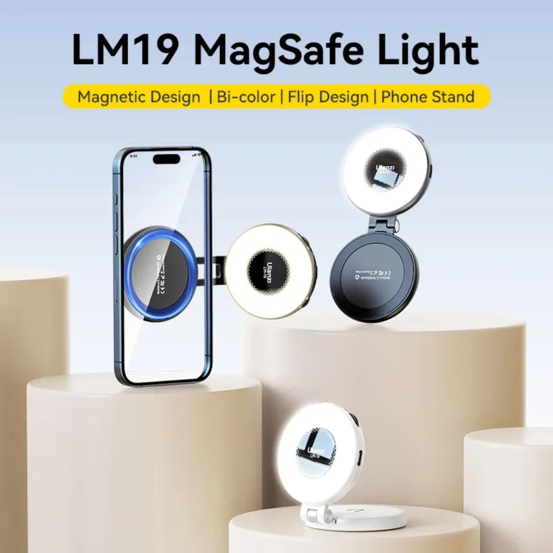 ULANZI LM19 RING LIGHT (Category: Camera Bags & Carriers) located in San Juan City. Submitted by urbangiz_greenhillsmall (Listing ID 1335645707, Image 3). Description: about this item: key Features: > Soft Light Enhances Your Natural Beauty: Look your best on camera with the flattering soft light (CRI ≥95) that enhances your natural features. Fits All Pocket: The folded size is smaller than a finish powder, suitable for use on the go. > Easy-to-U