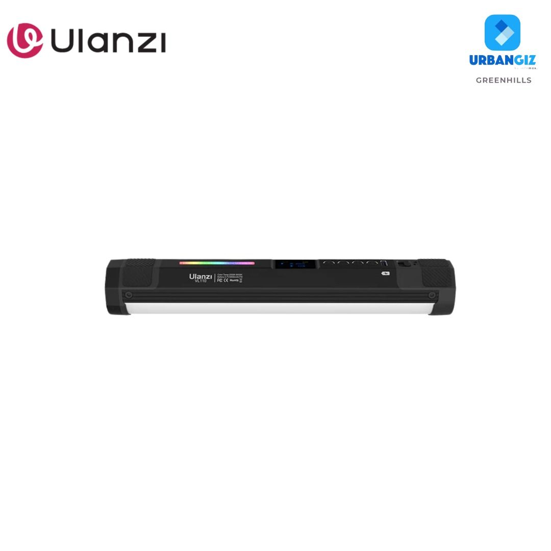 ULANZI VL110 TUBE VIDEO LIGHT (Category: Camera Bags & Carriers) located in San Juan City. Submitted by urbangiz_greenhillsmall (Listing ID 1335647196, Image 2). Description: about this item: Features > For Content Creators and Vloggers > 66.8 Lux at 3.3' (120°) > 2500-9000K Variable Color Temperature > 20 Special Effects > Powered by Rechargeable 2600mAh Battery > Full 0-100% Dimming, Magnetic Collar > 0-360° Color Selection > USB-C Charging Cab
