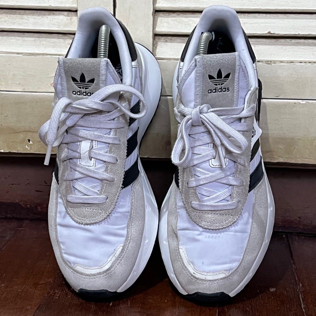 US 7.5 EUR 40.5 Adidas Retropy F5 White Art Cloud White Black