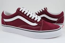 Vans Old Skool Burgundy Maroon Red Women s Fashion Footwear Sneakers on Carousell
