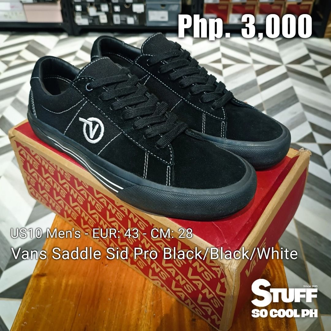 Vans saddle sid pro black new arrivals