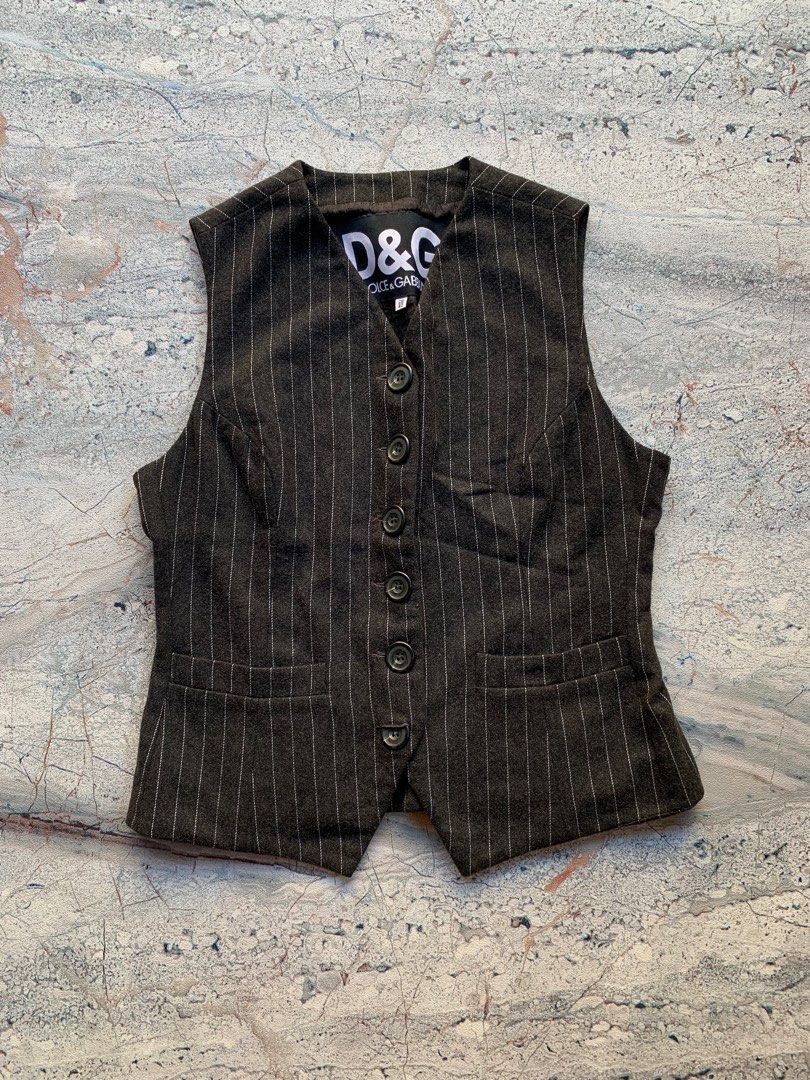 ジャケット DOLCE & GABBANA Vest Jersey vest with branded tag in Black for Men