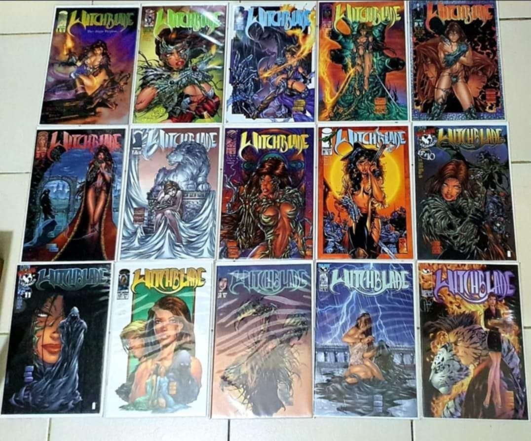 Witchblade Comics 15 pieces Condition VF-NM (Category: Comics & Manga) located in Pasig City. Submitted by devians_online_shop (Listing ID 1335673665, Image 1). Description: Witchblade Comics 15 pieces Condition VF-NM No Breaking of Set.