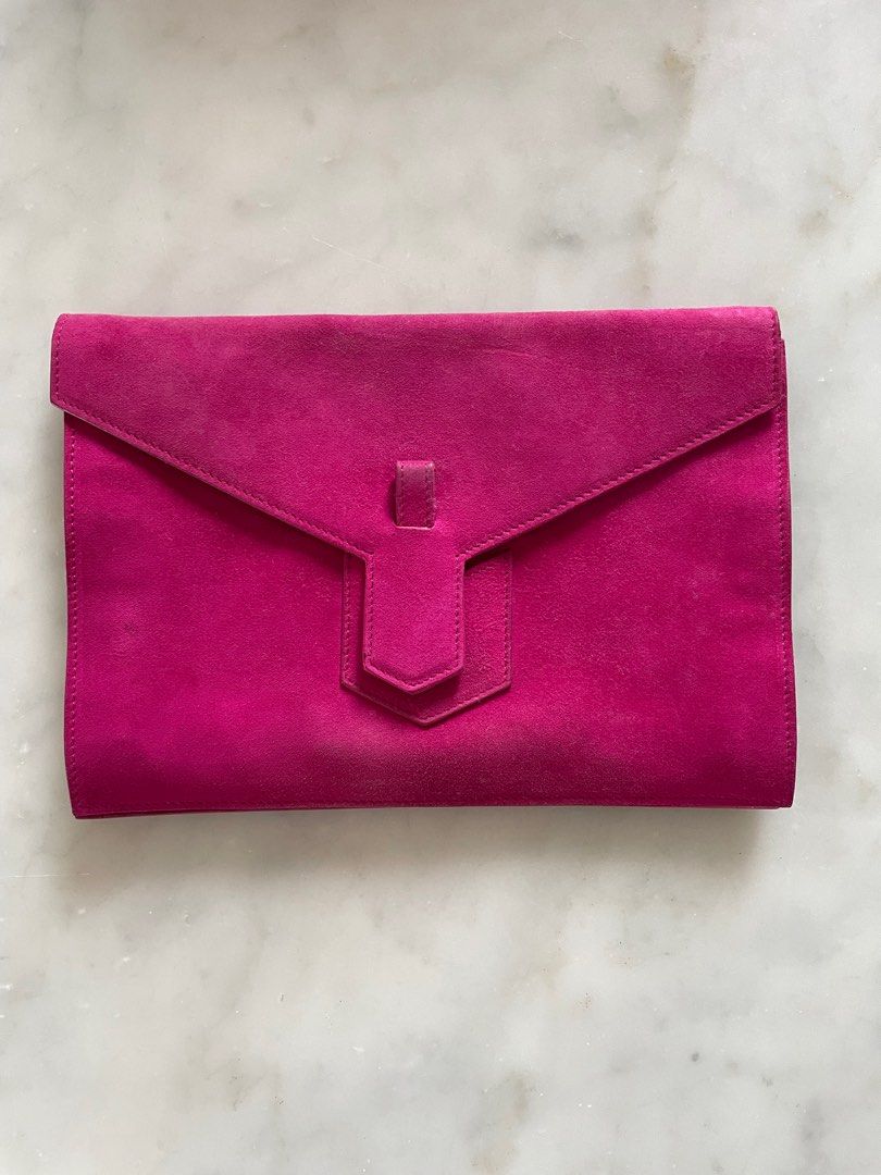 Ysl suede clutch store