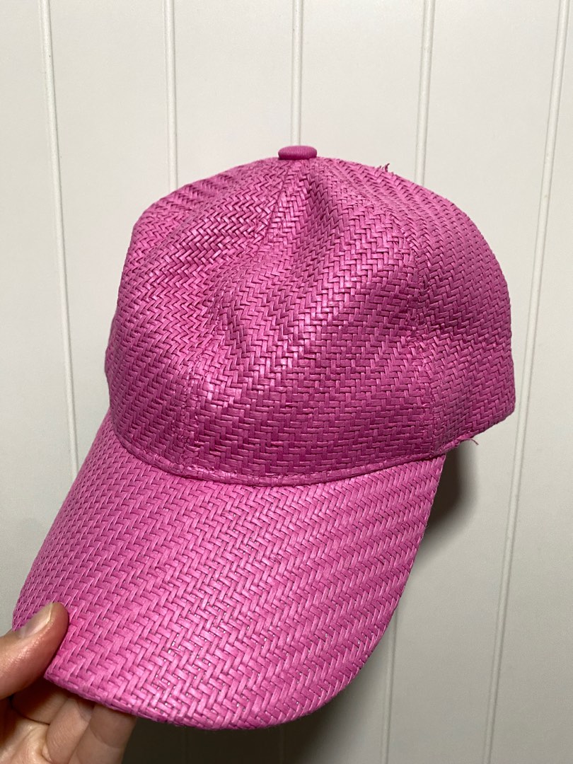 Zara Bright Pink Baseball Cap Womens, Women's Fashion, Watches