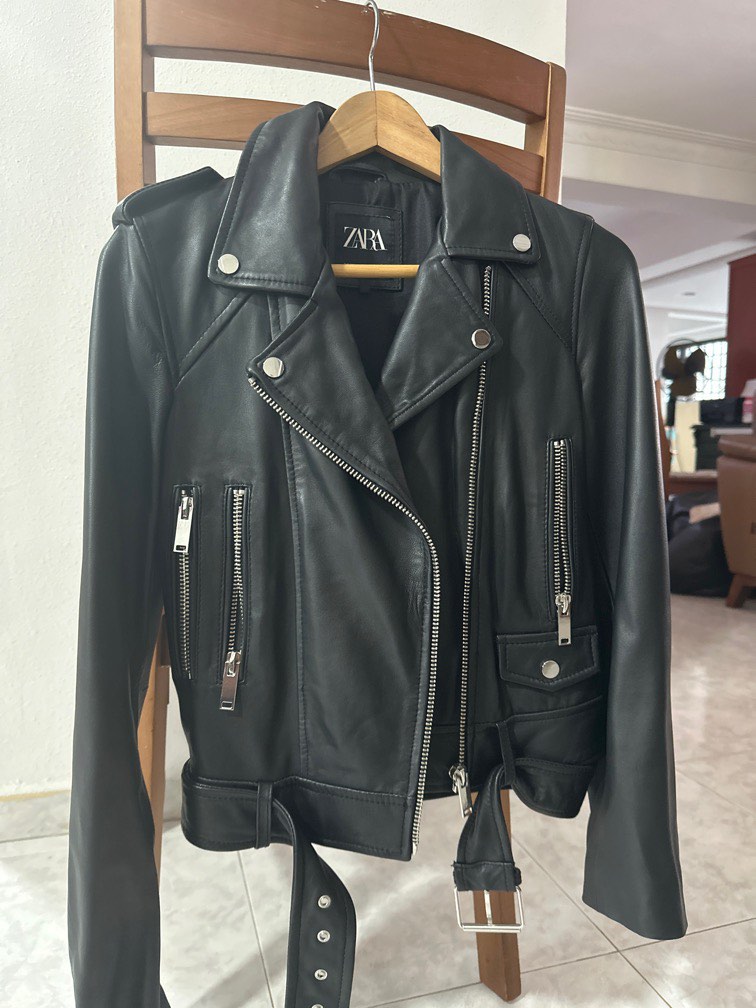 Zara sheep leather jacket cheap