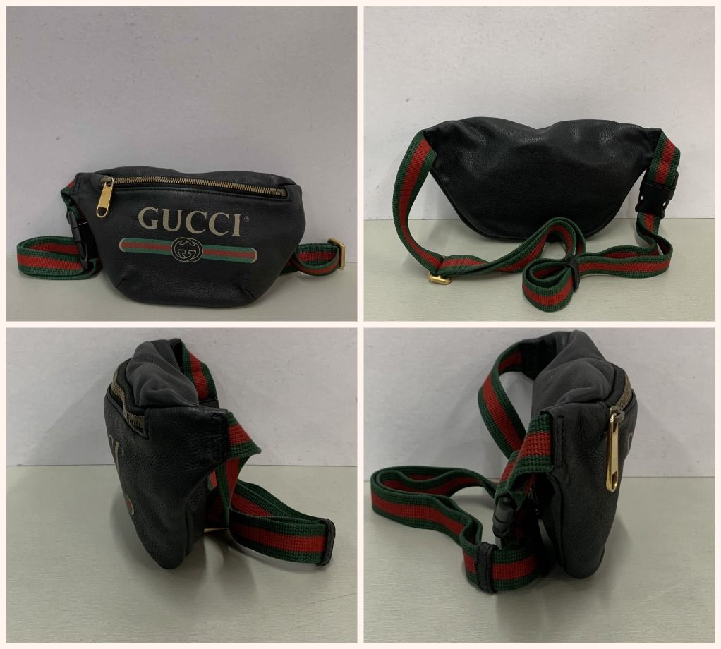 247006834 GUCCI BAG OPHIDIA 527792 LOGO LEATHER BELT BAG Luxury Bags Wallets on Carousell