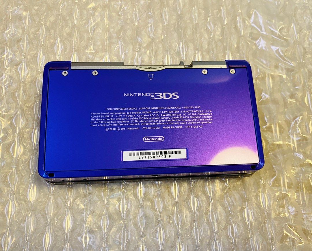 3DS 98 % new 3ds 紫色 稀有品 Purple Colour Nintendo 任天堂 2ds 3dsll 楊千嬅 歌迷 可減價 nds