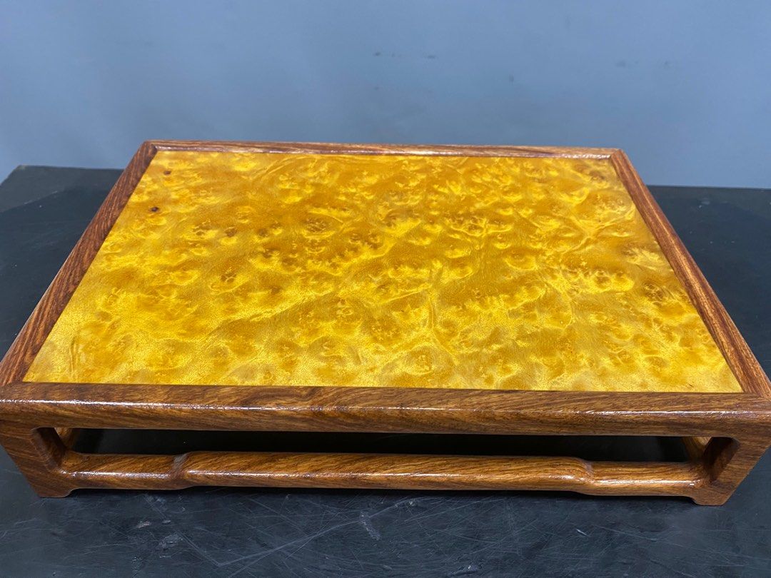 【合雅藝品】緬甸【黃金樟 底台】托盤 小茶几 底座 展示架 樹瘤 釘瘤 閃花料 瘤花 T ( 藝品 零售 批發)