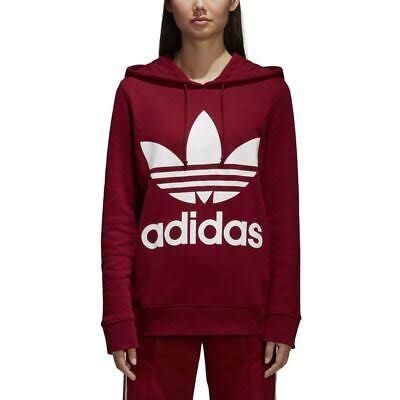 Burgundy adidas hoodies sales