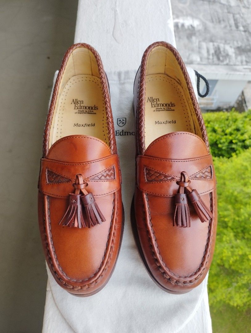 Allen Edmonds Maxfield chill full grain leather tassel loafer. 9D Men s Fashion Footwear Dress shoes on Carousell