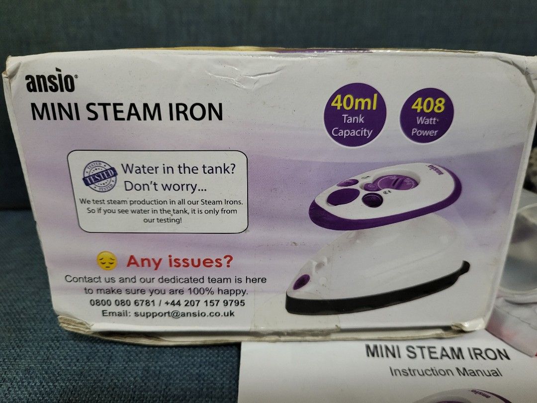 Ansio MINI STEAM IRON IDEAL FOR TRAVEL CRAFT TV Home Appliances Irons Steamers on Carousell